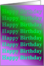 Happy Birthday card