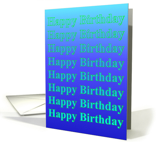 Happy Birthday card (357761)