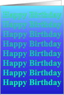 Happy Birthday card