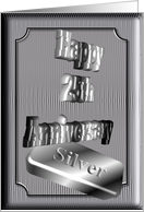 25th Anniversary card