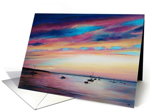 Coastal July Sunset card (875430)