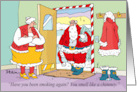Christmas Humor Merry Christmas Hope It’s Smokin’ card
