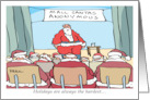 Holidays Are Always The Hardest Mall Santas Anonymous card