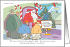 Santa Just Liked You Have a Safe And Happy Christmas card