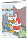 Happy Holidays No Questions Asked Santa’s Money Laundering Scheme card