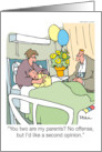 Humor Congratulations On Becoming Parents The Kid Got Lucky card