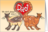 Birthday To Dad From The Cats We Don’t Always Show It Butt We Love You card