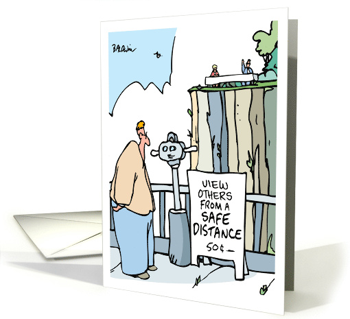 A Safe Distance Covid-19 Greeting card (1610304)