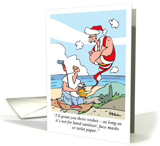 Christmas Humor Greeting Wishing You a Simply Wonderful Christmas card