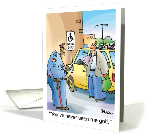 Hope Your Birthday is Better Than Your Golf Game Humor card (1657552)