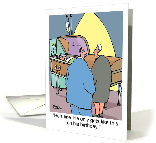 Birthday Humor Getting Older It's Your Birthday Live It Up card