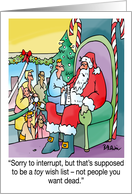 Christmas Humor Hope You Get Everything You Want Within Reason card