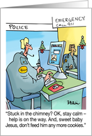 Christmas 911 Humor Wishing You a Christmas Full Of Love Laughter card