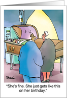 For Her Birthday Humor It’s Your Birthday Live A Little card