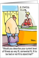 Father’s Day Humor Fitness Go Out And Pull Something card