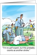 Birthday Golf Humor This Probably Counts As Another Stroke card