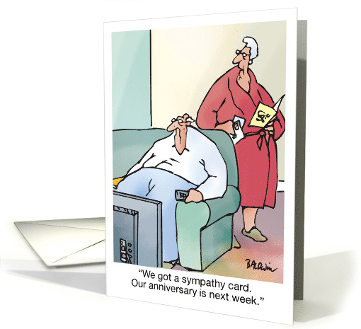 Anniversary Sympathy Humor Ba Dum Tss But Seriously Happy... (1764532)