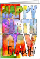 Add a Name Water Color Artistic You’re My Inspiration Happy Birthday card