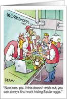 Christmas Humor Santa’s Workshoppe Happy Holidays From Your C card