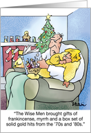 Christmas Humor Have a Solid Gold Christmas Happy Holidays card