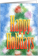 Happy Holidays Wishing You Peace Joy And Inspiration This Holiday card
