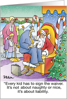 Christmas Humor Wishing You a Lawsuit Free Holiday Season card