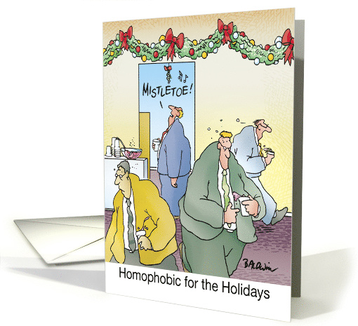 Christmas Humor Kiss Whoever You Wish This Holiday Season card