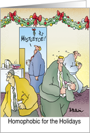 Christmas Humor Kiss Whoever You Wish This Holiday Season card