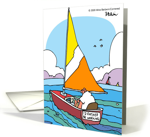 Business Encouragement May The Winds Carry You Through This card