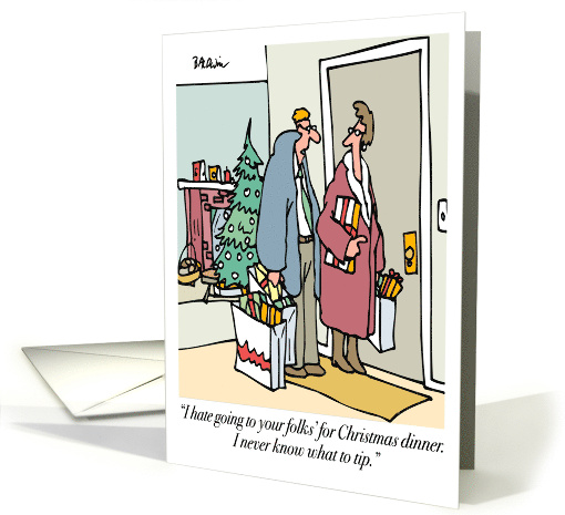 Going To Your Folks For Christmas Dinner Happy Holidays card (494914)