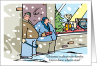 Christmas is the hardest. I never know what to steal. card