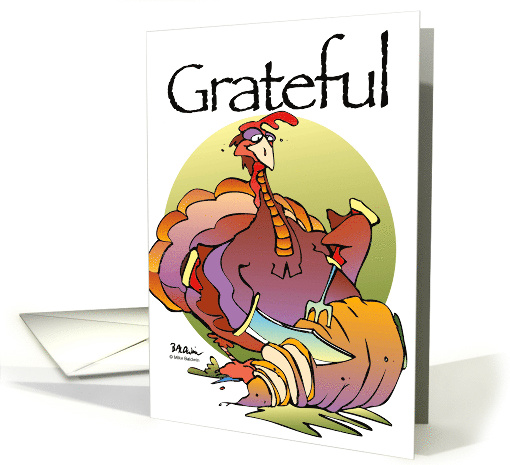 Grateful For You It's Been a Slice Happy Thanksgiving card (497378)