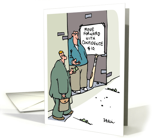 Encouragement Move Forward with Confidence card (649932)