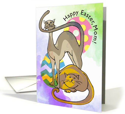 Happy Easter Mom From The Cats Hallelujah She Has Risen card (750793)