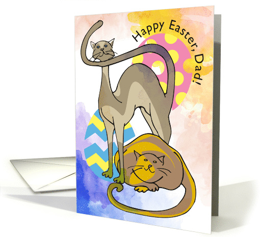 Happy Easter Dad From The Cats Hallelujah He Has Risen card (750805)