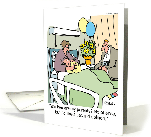 We're Thrilled With Our New Baby And The Baby Is Thriled With Us card