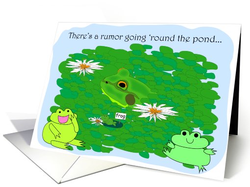 Frog Birthday card (457815)