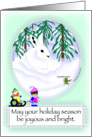 Winter Bunny card