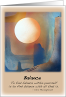 Balance card