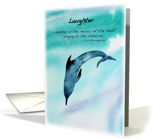 Laughter - Dolphin card (801635)