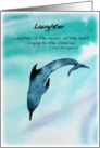 Laughter - Dolphin card