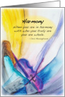 Harmony - Cello card