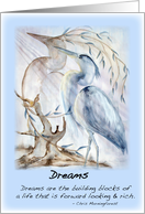 Dreams - Heron card