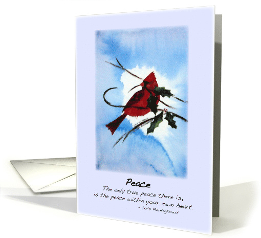 Peace - Cardinal card (801702)