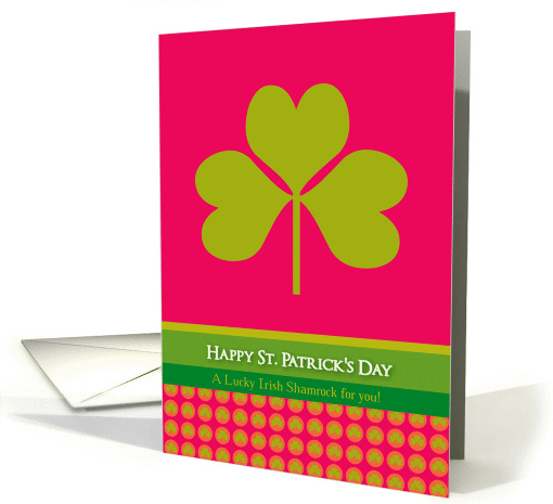 St Patrick's Day Card - Lucky Shamrock card (365925)