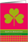 St Patrick’s Day Card - Lucky Shamrock card