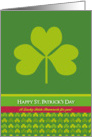 St Patrick’s Day Card - Green Shamrock card