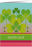 Good Luck Shamrock card
