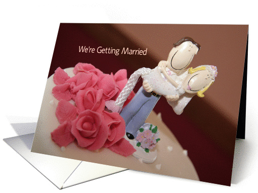 We're Getting Married Announcement card (372182)