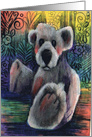 Paisley Teddy bear card